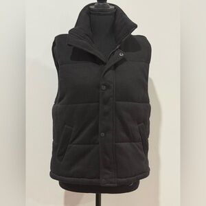 Parker Black Puffer Vest